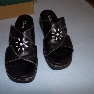 Women's Clark's Sandals; Black; Clarks Gem; Size 8M, EUC